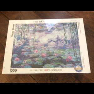 NEW Eurographics Puzzle Claude Monet Water Lilies